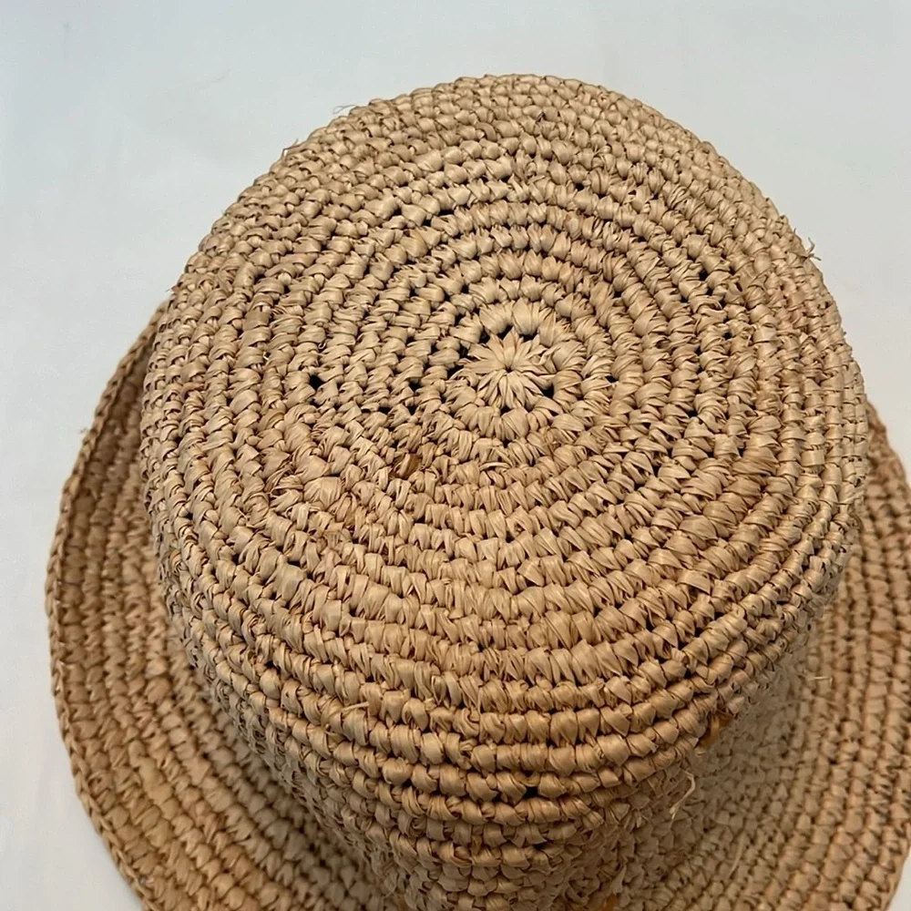 Filippo Catarzi Raffia Bucket Hat NWT - Picture 7 of 7